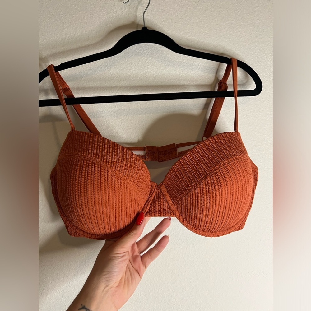 Pink Victoria secret burnt orange bikini top